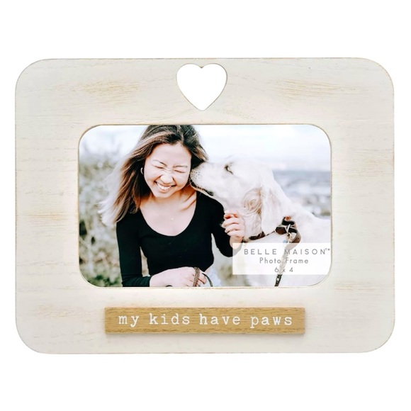 "My Kids Have Paws" Photo Frame Table Decor - NWT - Picture 1 of 4